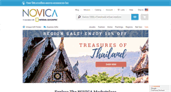 Desktop Screenshot of novica.com