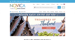 Desktop Screenshot of novica.net